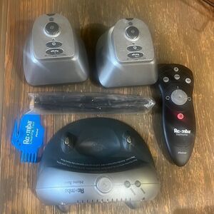 I robot Roomba virtual wall barriers, remote, charging base and parts